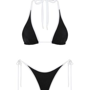 DARA - JETT Black Triangle Bikini Set