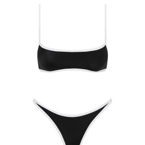 MIMA - JETT Black Crop Bikini Set