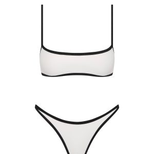 MIMA - PANDA WHITE Neoprene Crop Bikini Set