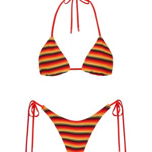 VINCA - HORIZON STRIPE Triangle Bikini Set