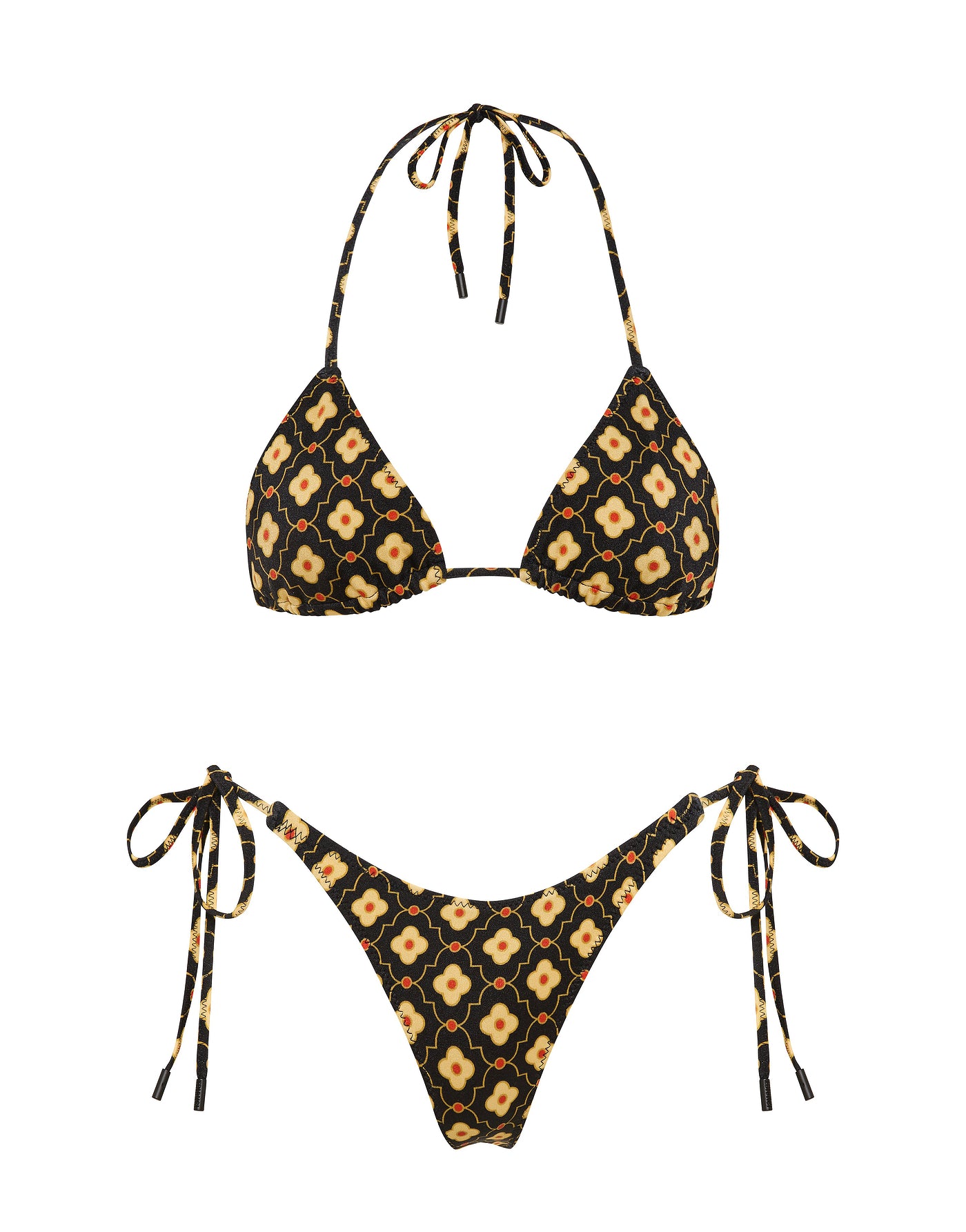 VINCA - PERL Geometric Triangle Bikini Set